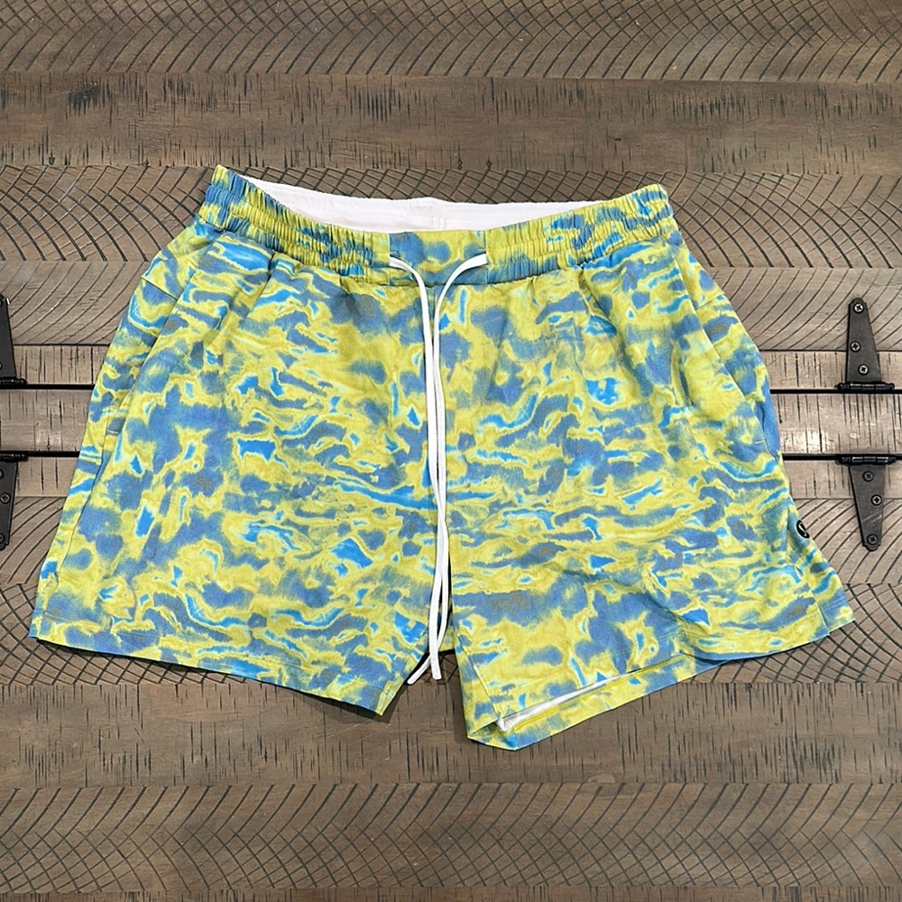 Men's Lululemon Blue and Green Swim Shorts